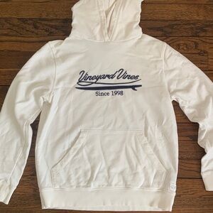 Boys Vineyard Vines White Hoodie size large
